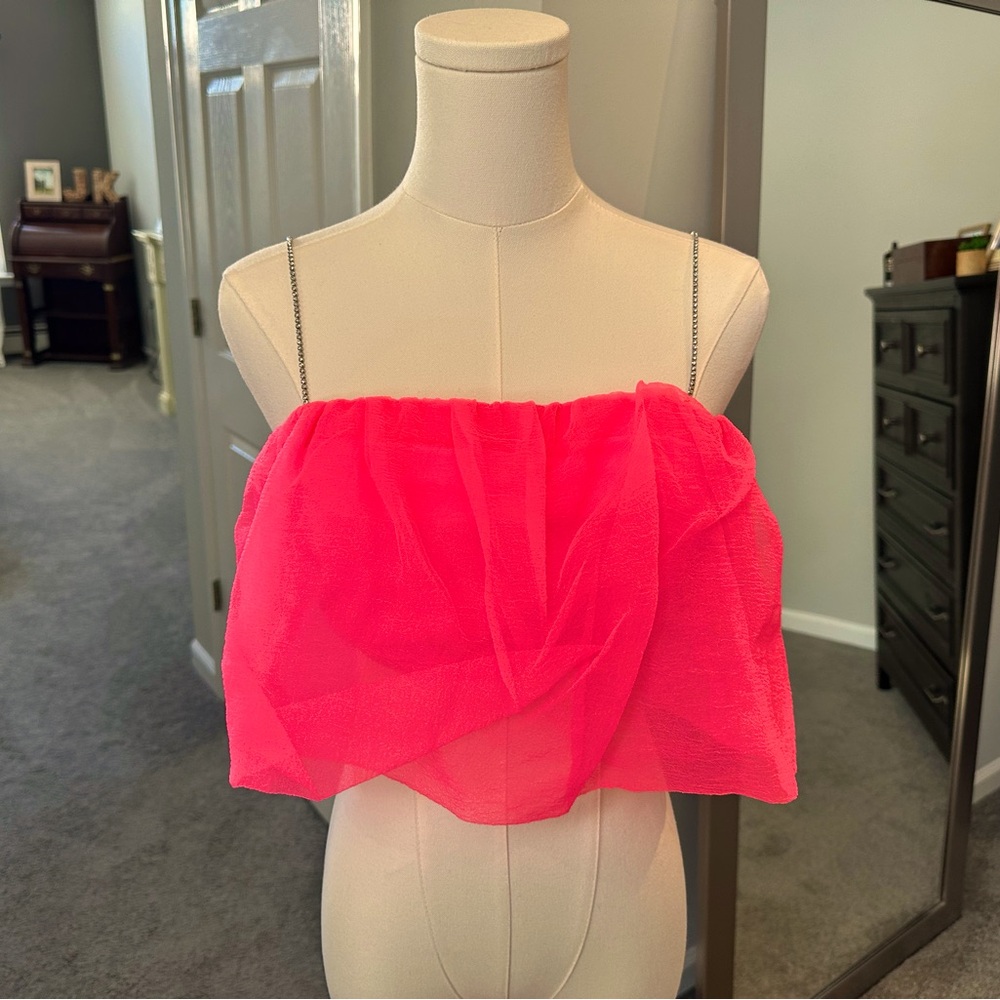 Anthropology MAEVE DIAMOND-STRAP CROP TOP